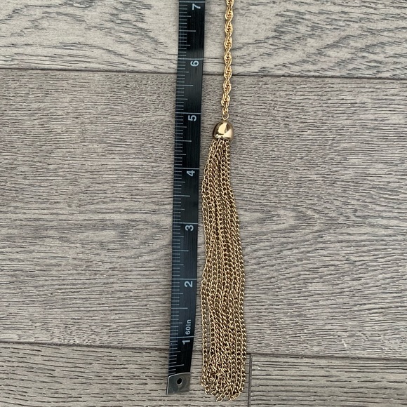 Versatile Classic Gold Rope and tassel necklace or tie - Picture 9 of 9